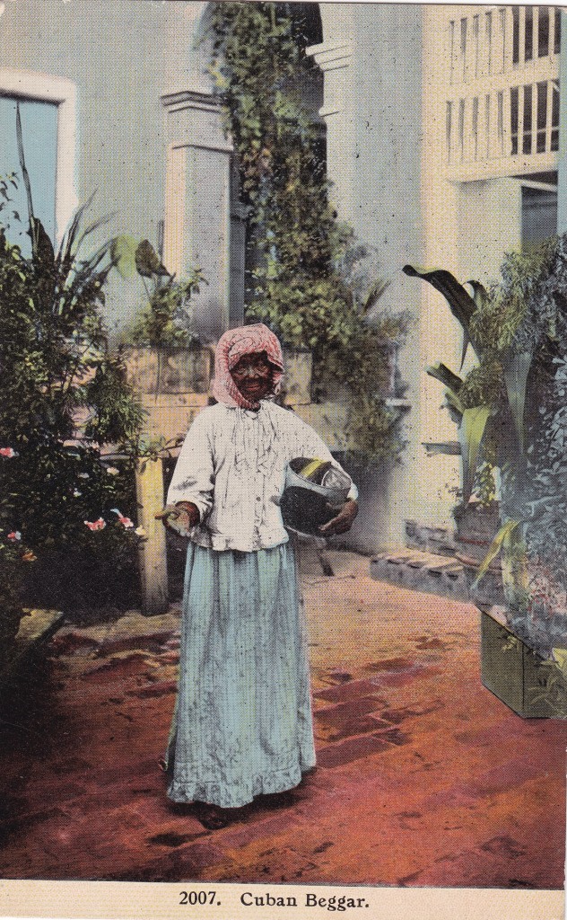 “Cuban Beggar,” photomechanical postcard. Undated, c. 1904-1912. Printed in the United States.